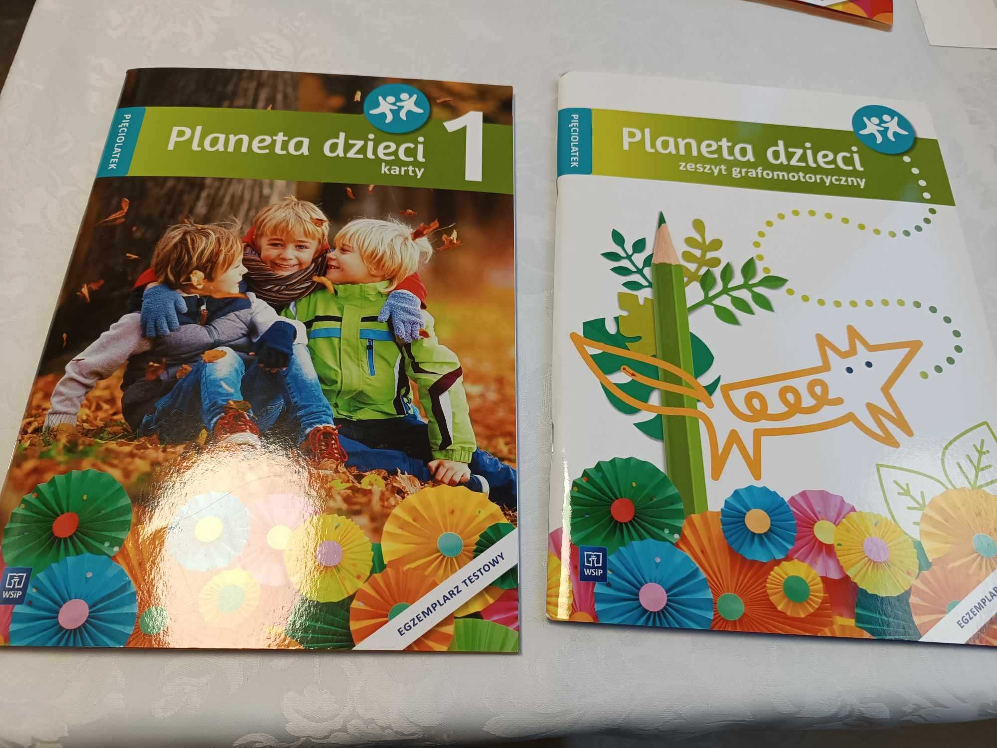 "Planeta dzieci" zestaw 2 nowych książeczek edukacyjnych dla 5- latka.