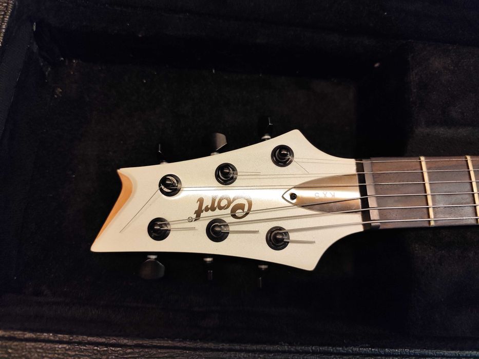 Gitara Cort KX5 Biała Perła Dimarzio, Schaller (doinwestowana)