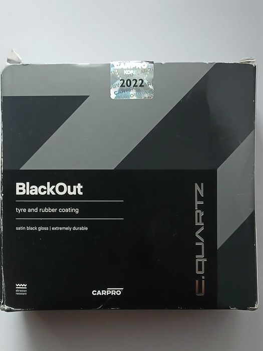 CarPro Cquartz BlackOut 50ml - powłoka do opon i powierzchni gumowych