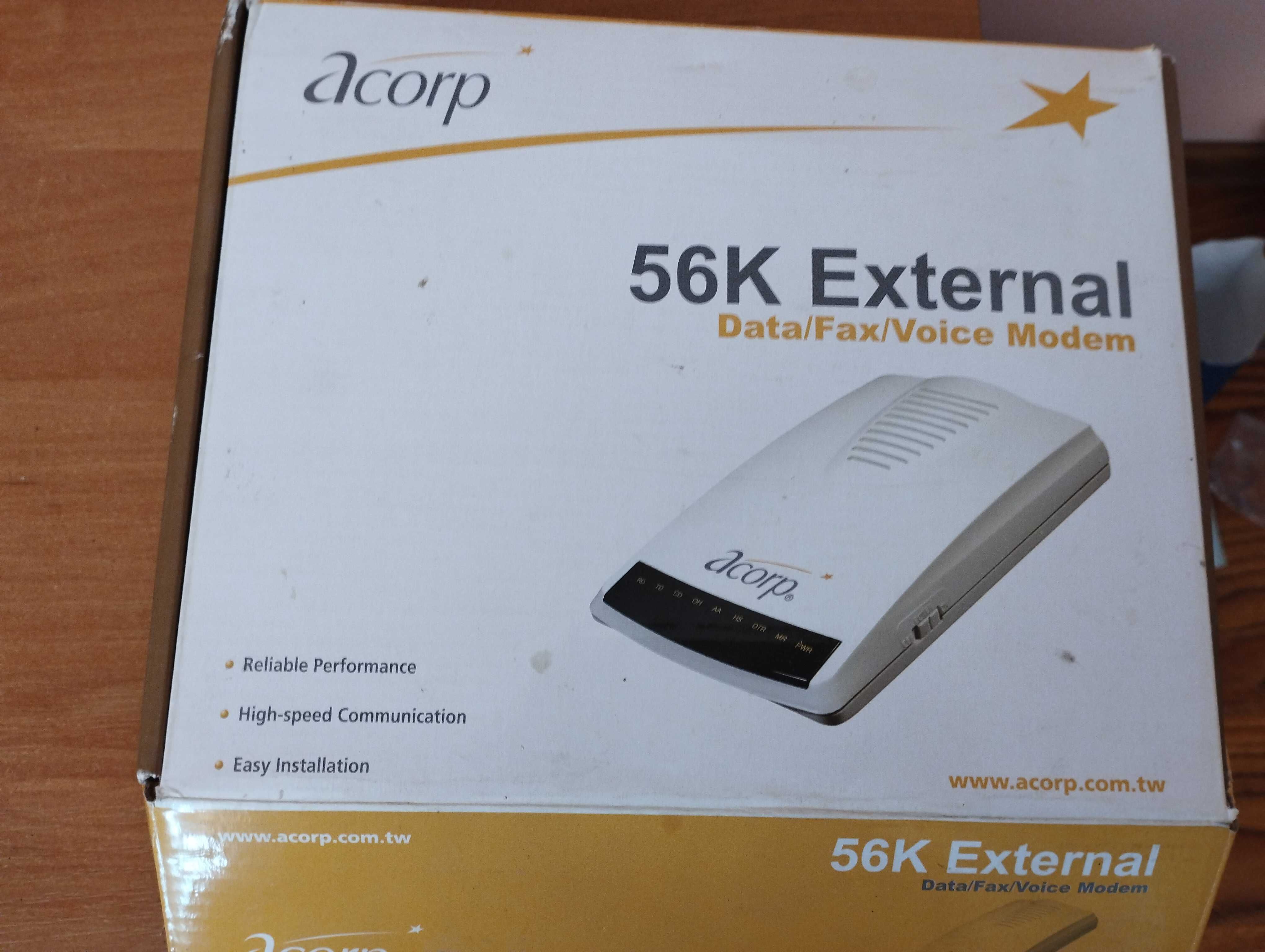 Зовнішній апаратний модем Acorp 56K External