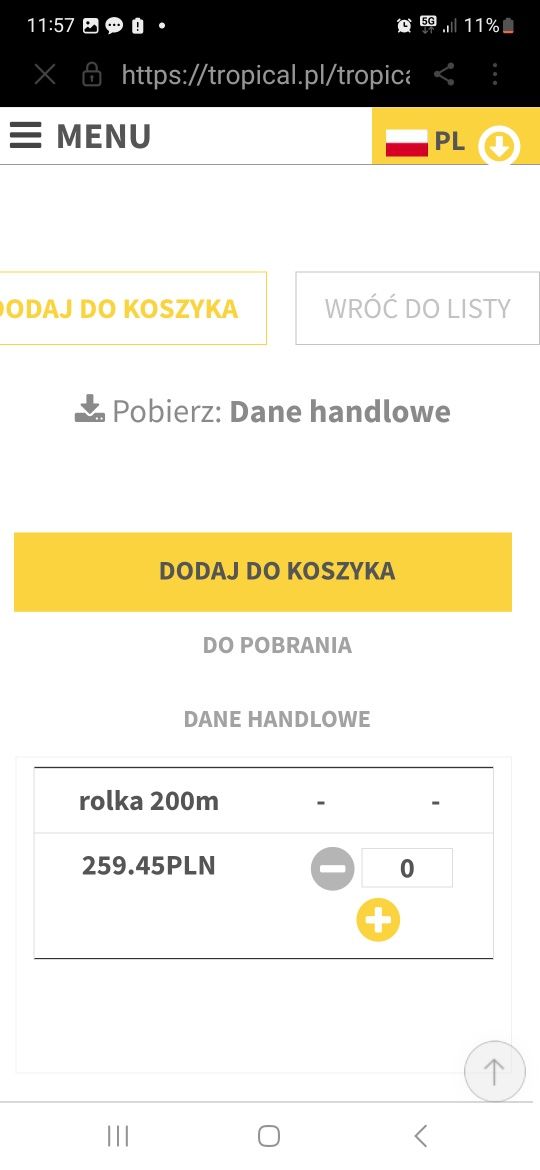Wężyk akwarystyczny na metry 1m