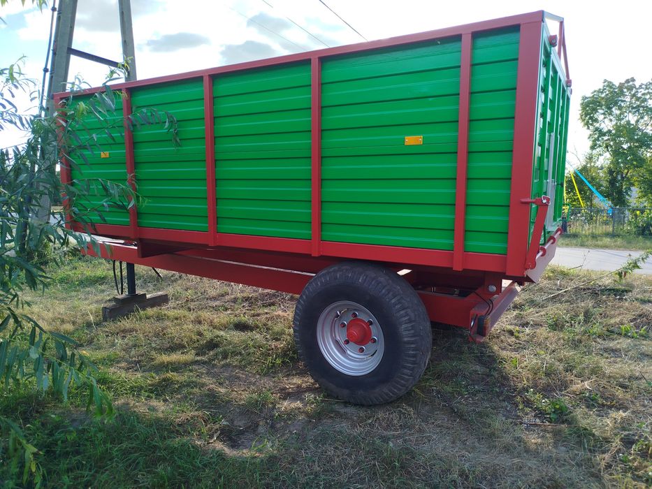 Wywrotka przyczepa skorupa skorupowa do zboża jednoosiowa części rama