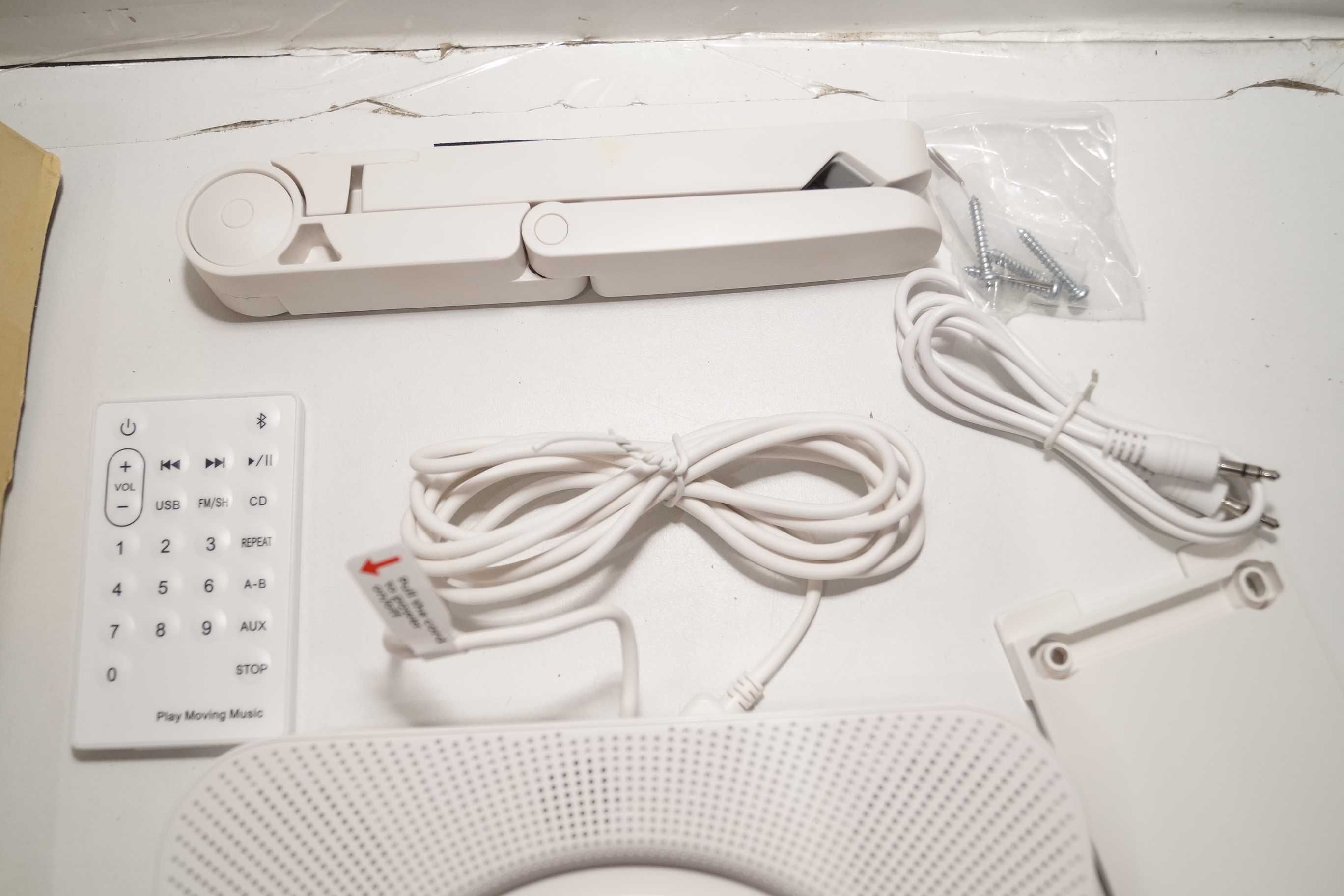 Przenośny naścienny odtwarzacz CD Player Bluetooth FM Głośnik KC-808