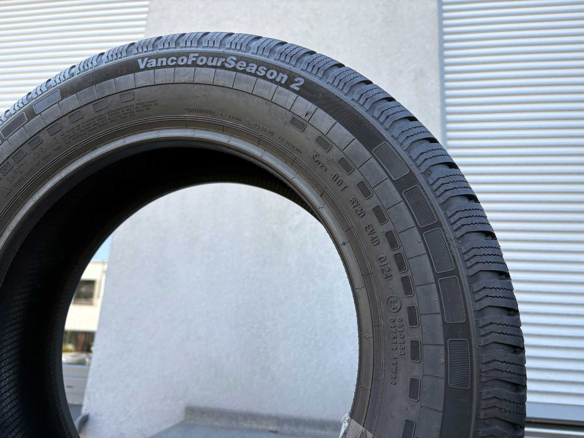 x2 całoroczne 205/65R16C Continental 8,8mm 2024r FV23% Jak nowe! 4S127