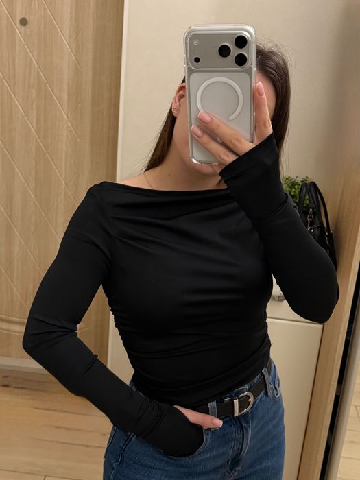 Лонг, xs-s, чорний, новий з біркою (ще є на розмір М та білий колір)