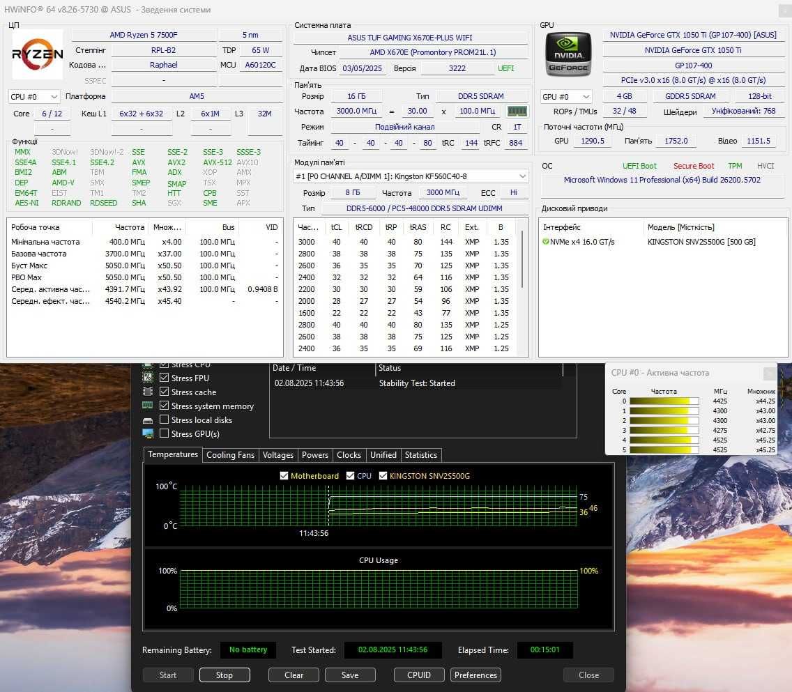 Asus Tuf Gaming X670E-Plus Wifi (AM5) 7000-8000-9000 Серія AMD