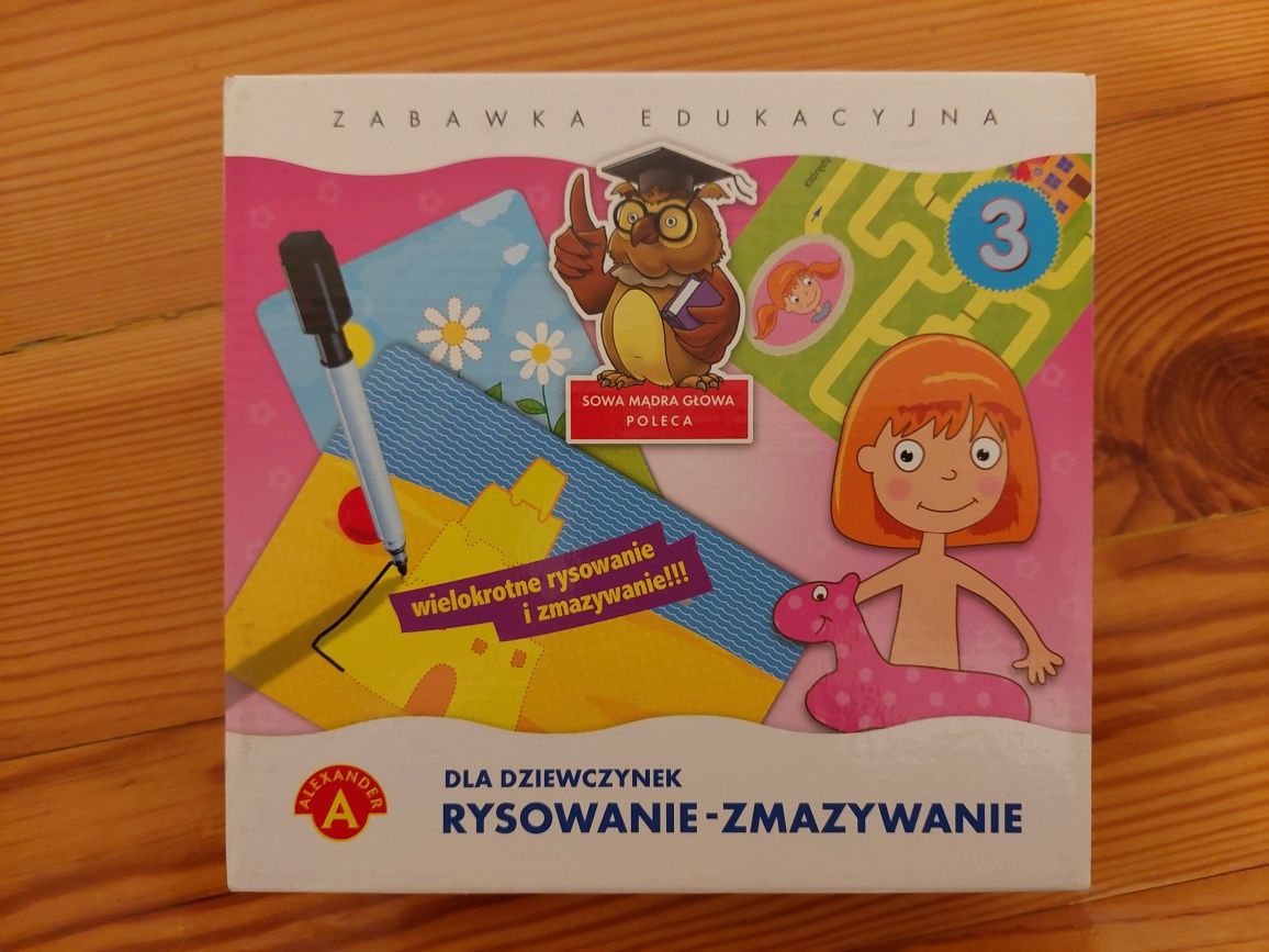 Zabawka edukacyjna dla dziewczynek Rysowanie-zmazywanie ALEXANDER, 4+