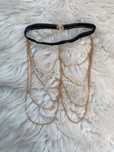 Nowy naszyjnik choker z łańcuszkami
