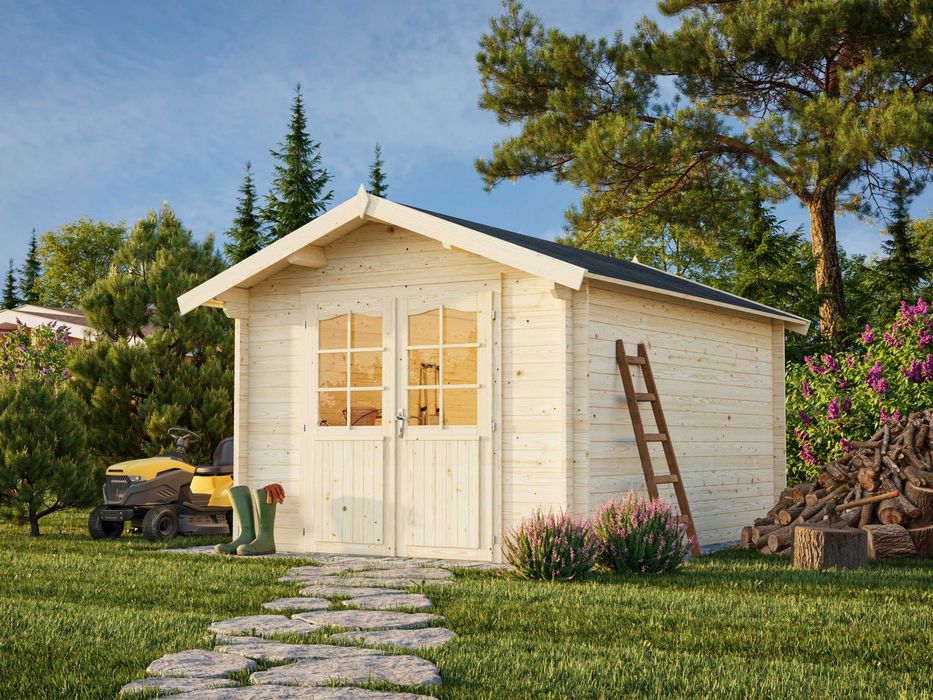 Domek narzędziowy drewniany ogrodowy szopka narzędziówka 4.0x4.0m 34mm