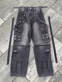 Balenciaga raver jeans spodnie szorty washed rick owens vetements vibe