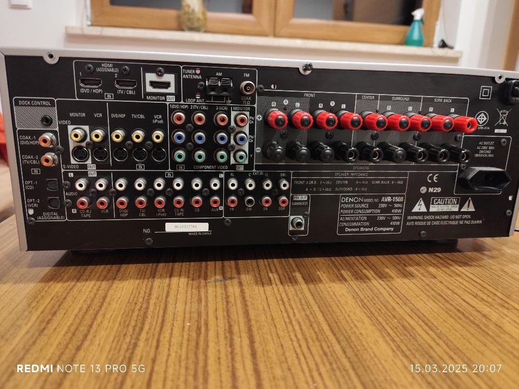 Amplituner DENON AVR-1508 + Wharfedale Crystal