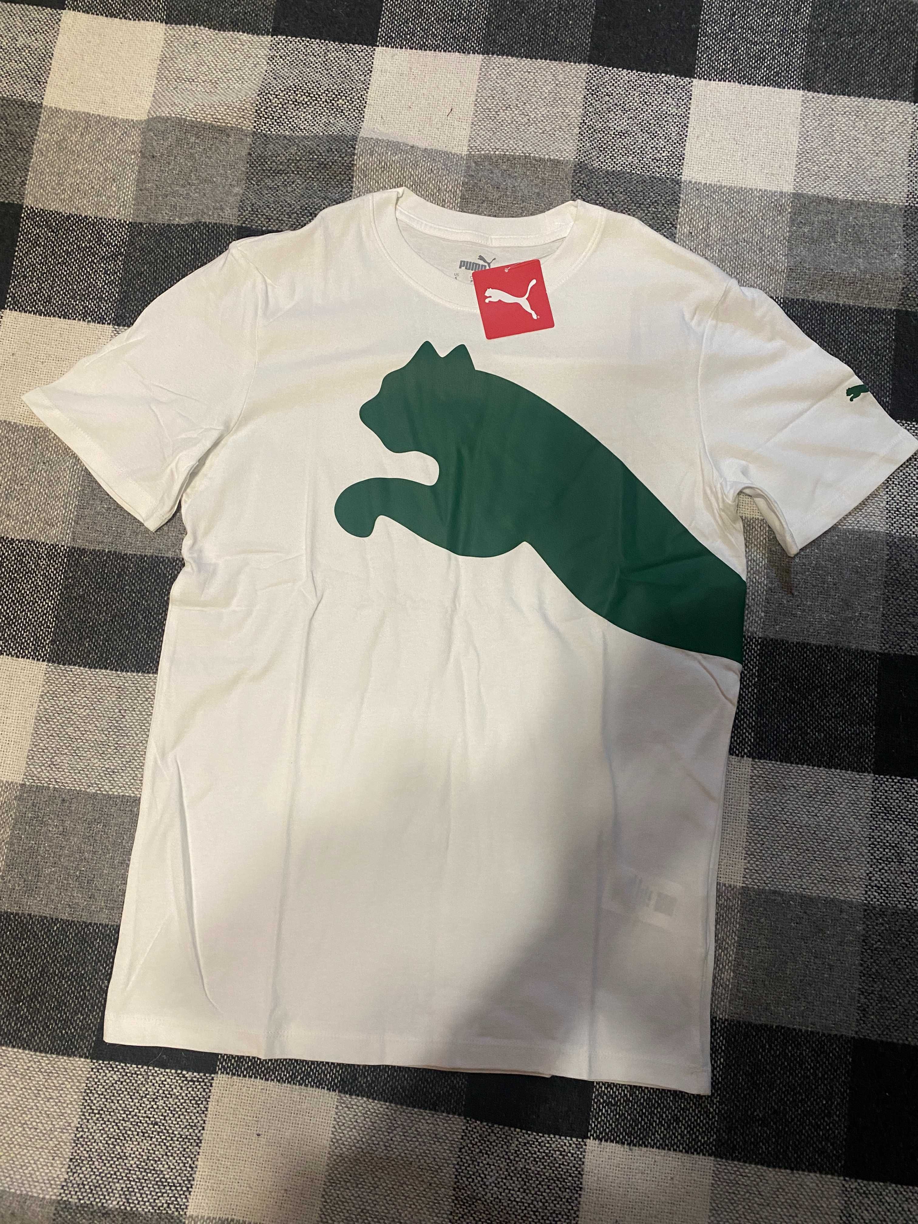 Біла Чоловіча Футболка Puma oversized logo men's tee нова оригінал