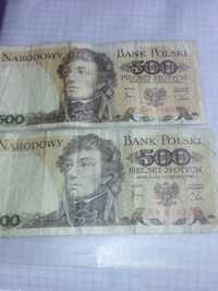 Banknot 500 zł PRL