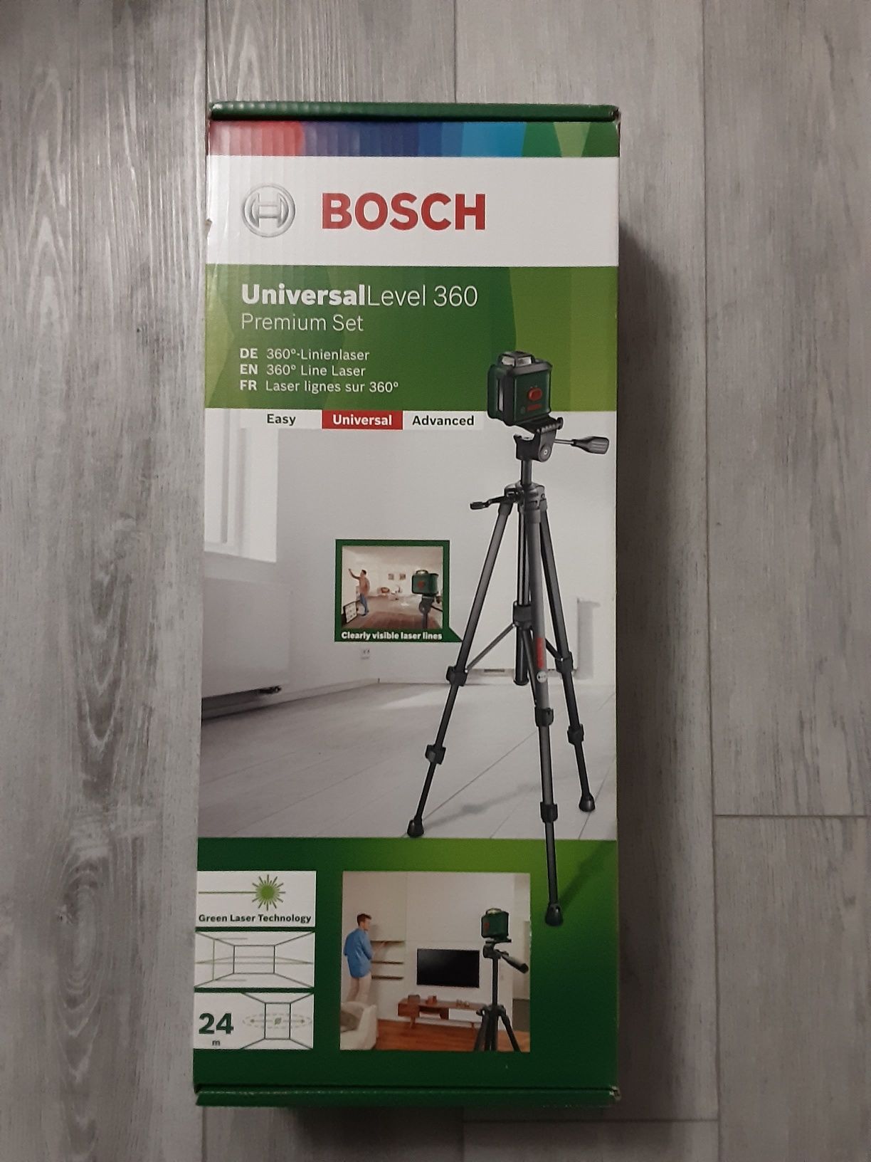 Poziomica laserowa Bosch Universal Level 360 ze statywem NOWA