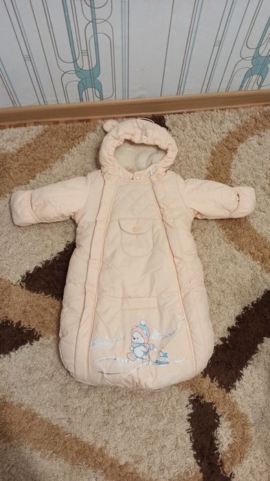 Детский зимний конверт на овчине