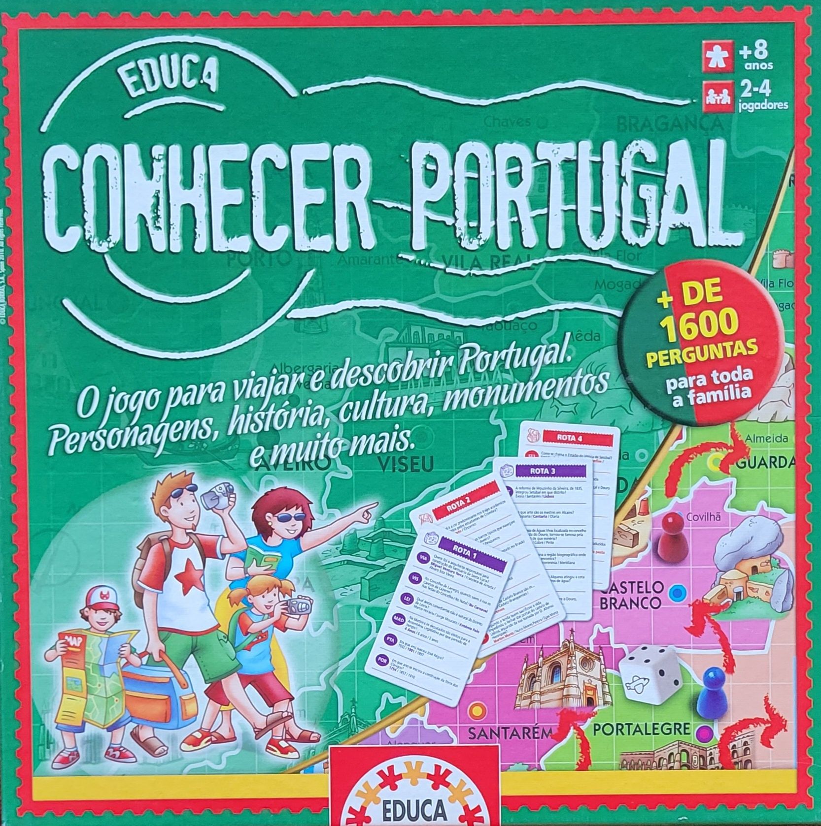 Jogo didático Conhecer Portugal NOVO