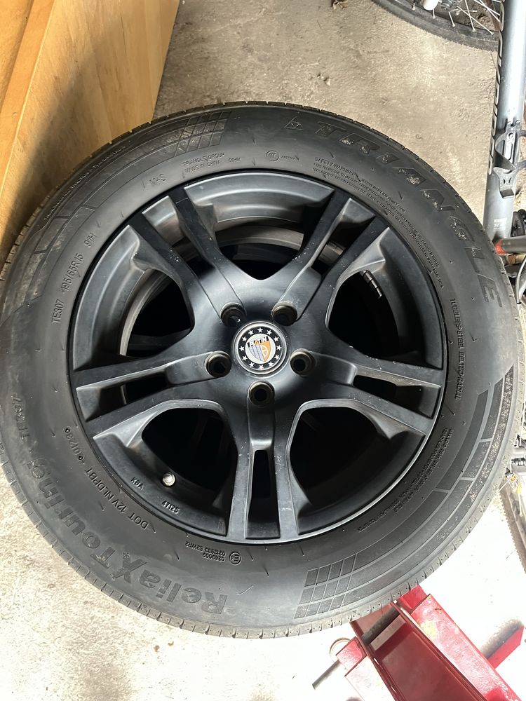 Alufelgi 15 5x112 opony letnie po jednym sezonie 195/65/15