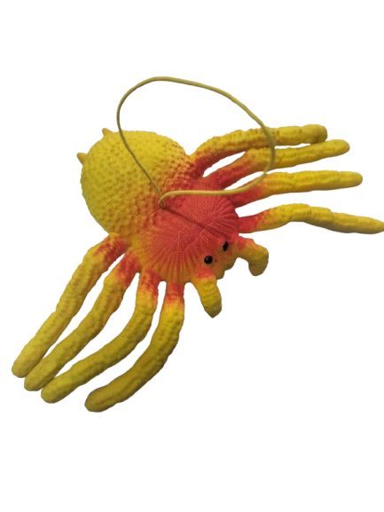 Zabawka gniotek antystresowy duży pająk z gumką