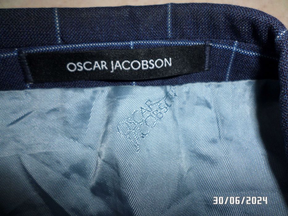 super marynarka męska w kratkę-OSCAR JACOBSON-M/L