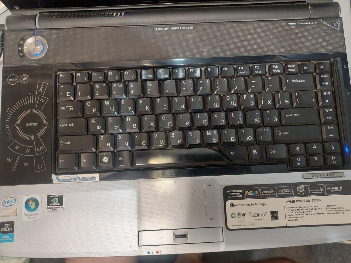 Ноутбук acer aspire 6920g