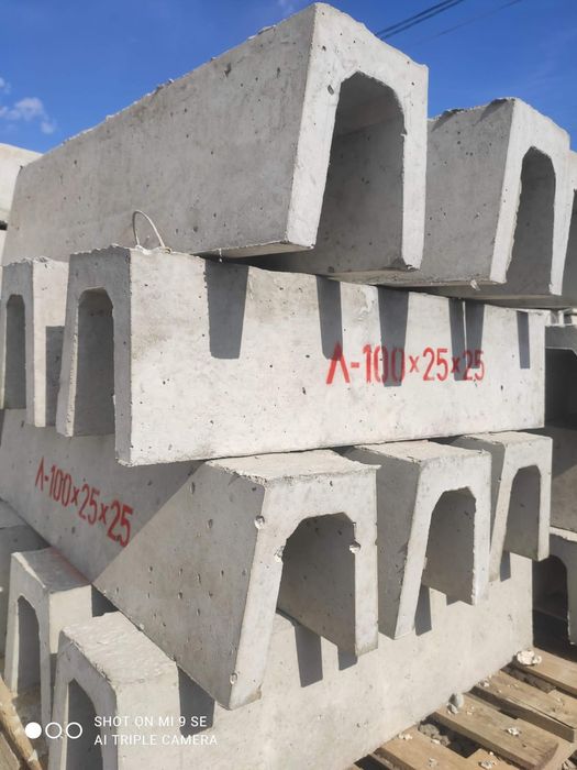 Бетонні кільця та лотки