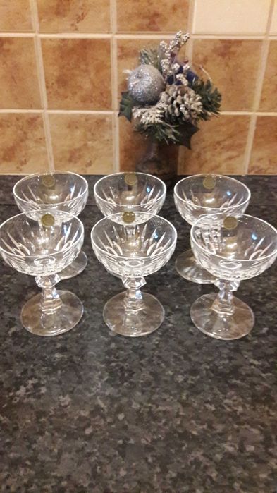 Бокалы  хрусталь мартинки Германия Богемия винтаж