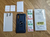Ударостійкий чохол Serge Ring + 2 скельця для Samsung Galaxy A50