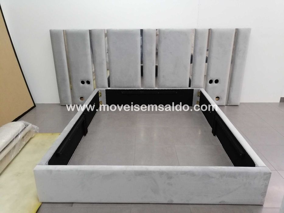 Cama de Casal Estofada - Fabricamos todas medidas, materiais e cores