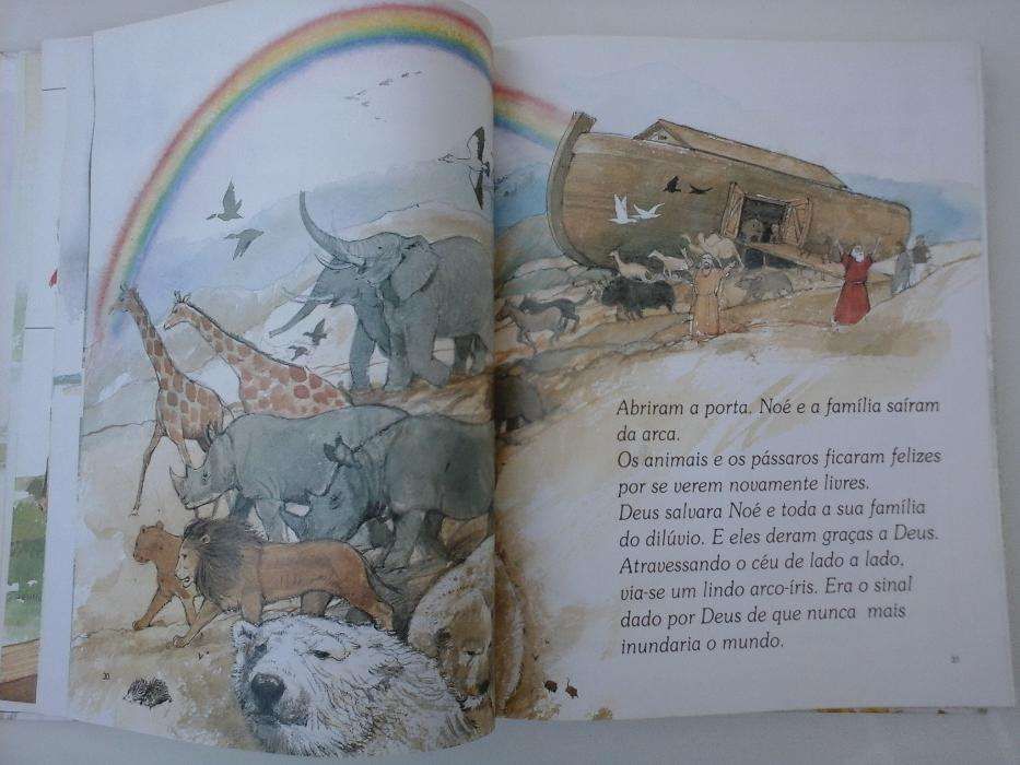 HISTÓRIA DA BIBLIA Para Crianças - Imagens pintadas à Mão/ AGUARELA!