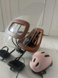 Fotelik przedni bobike + kask bobike