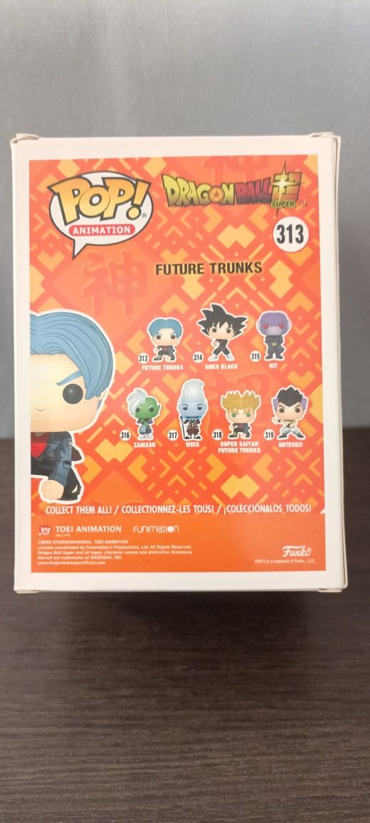 FUNKO POP ANIMATION Dragon ball, FUTURE TRUNKS z limitowanym nr.313