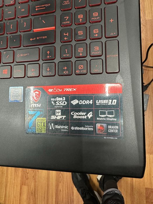 Игровой ноутбук Msi intel i7 nvidia 1050ti