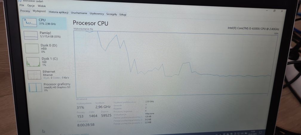 Laptop HP, używany, w dobrym stanie