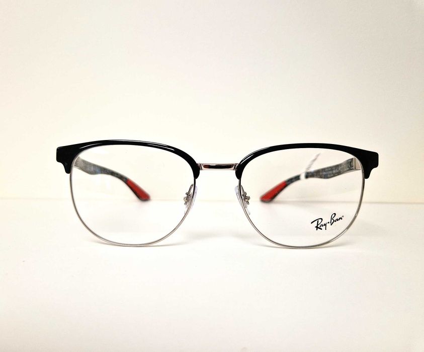 Oprawki korekcyjne Ray-Ban RX8422 Black on Silver Carbon Męskie