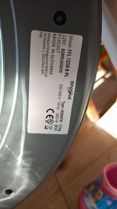 Sprzedam pralkę Whirlpool