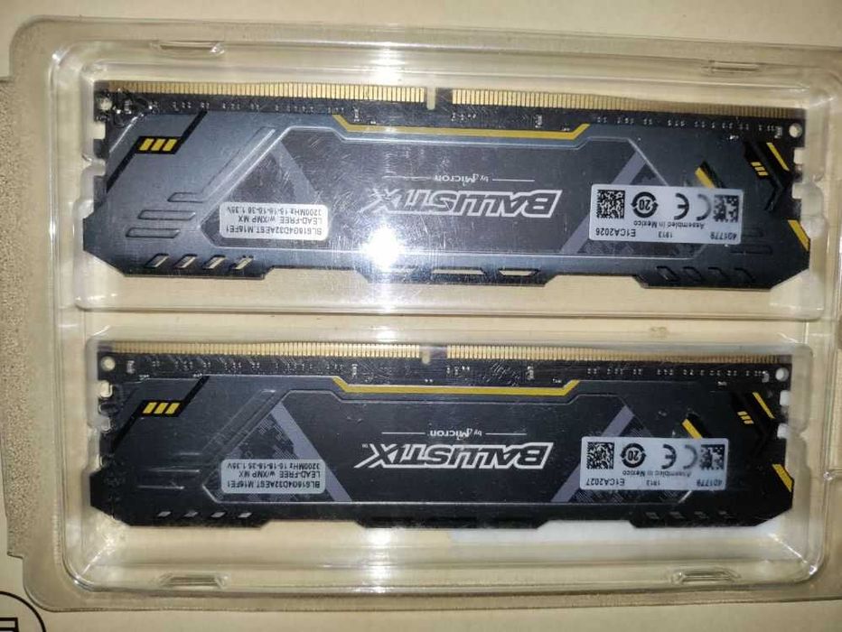 Crucial Ballistix 32gb 2x16Gb DDR4 3200 Gaming Memory RAM новая память
