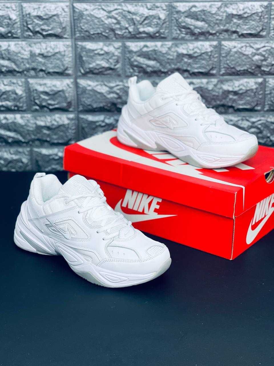 Мужские кроссовки Nike M2K Tekno Натуральная Кожа!  красовки Найк М2К