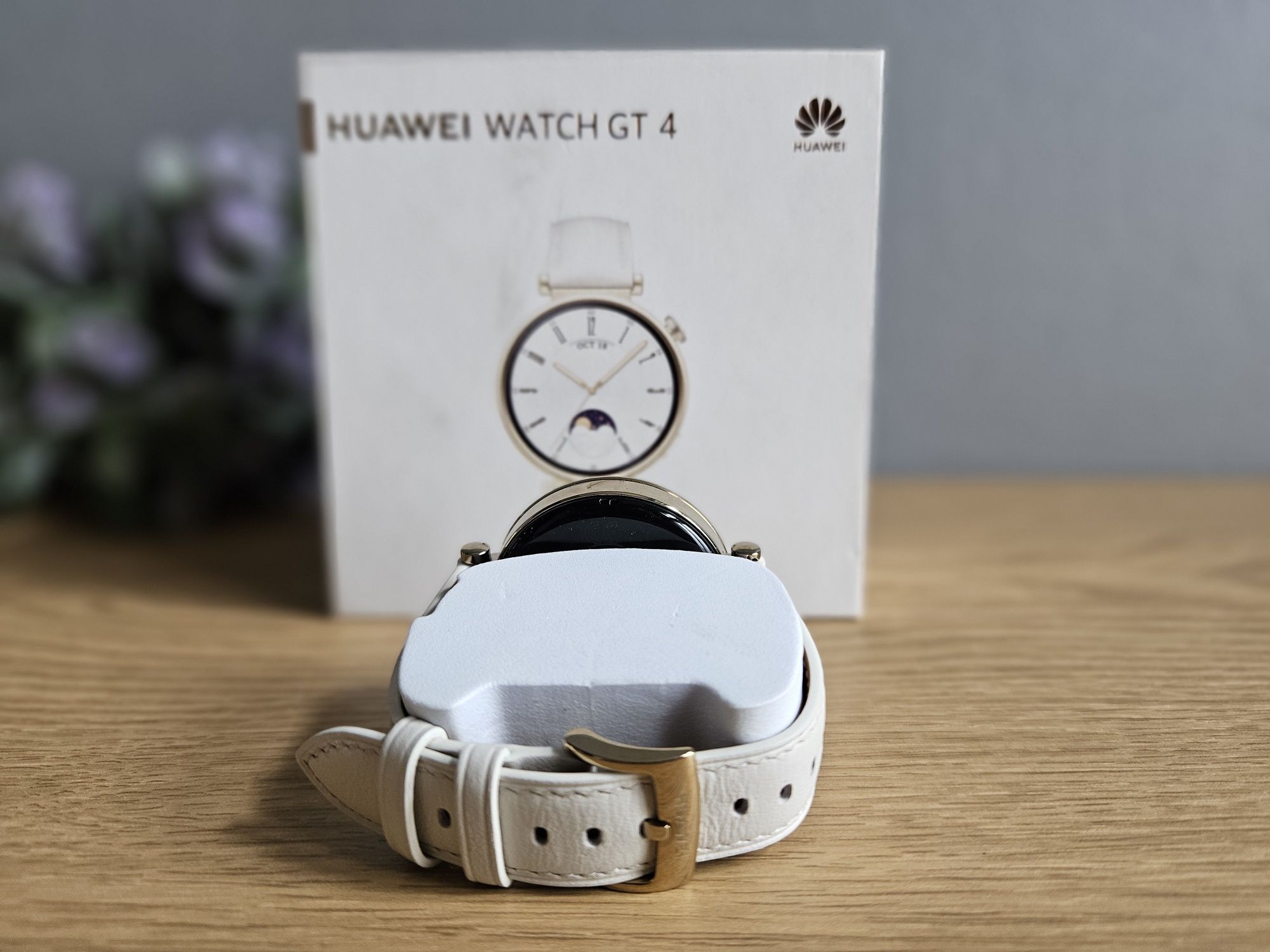 Smartwatch Huawei Watch GT 4 biały damski idealny stan