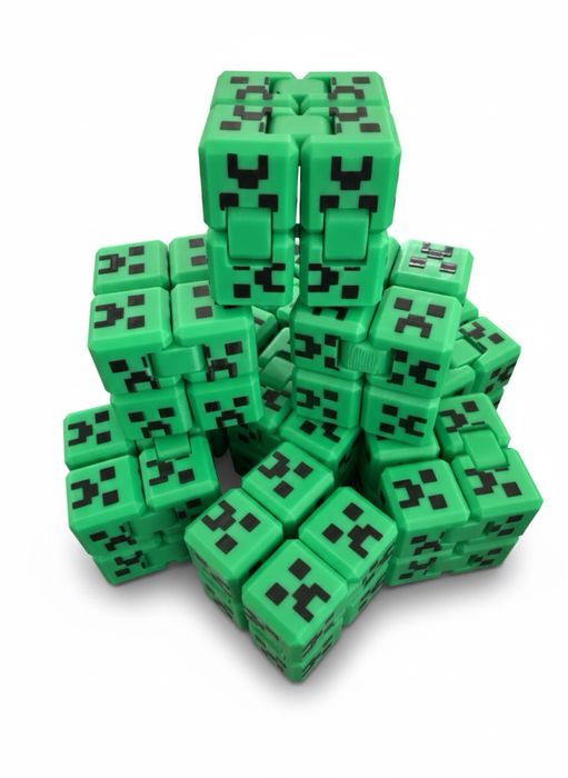 Fidget Toy Cubo Infinito Minecraft - Kit 10 Unidades