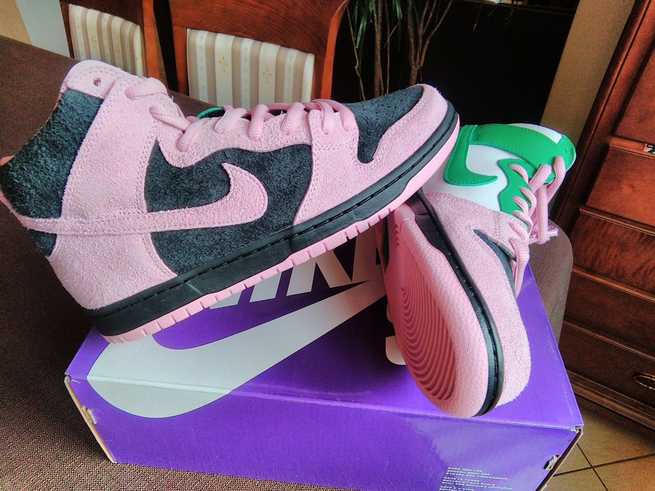(Eur 43/27,5 cm) Nike SB Dunk High Invert Celtics CU7349,-001 Jordan 1