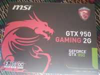 GTX 950 Gaming  2GB MSI Oc COMO NOVA + caixa