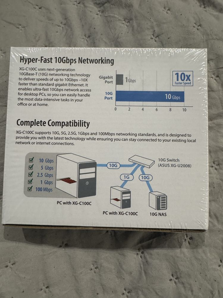 Nowa karta sieciowa ASUS 10-Gigabit XG-C100C