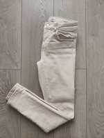 Spodnie dżinsy beżowe Zara Rozmiar 36