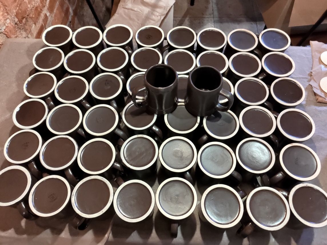Kufle ceramiczne kamionkowe 350 ml - 50 szt.