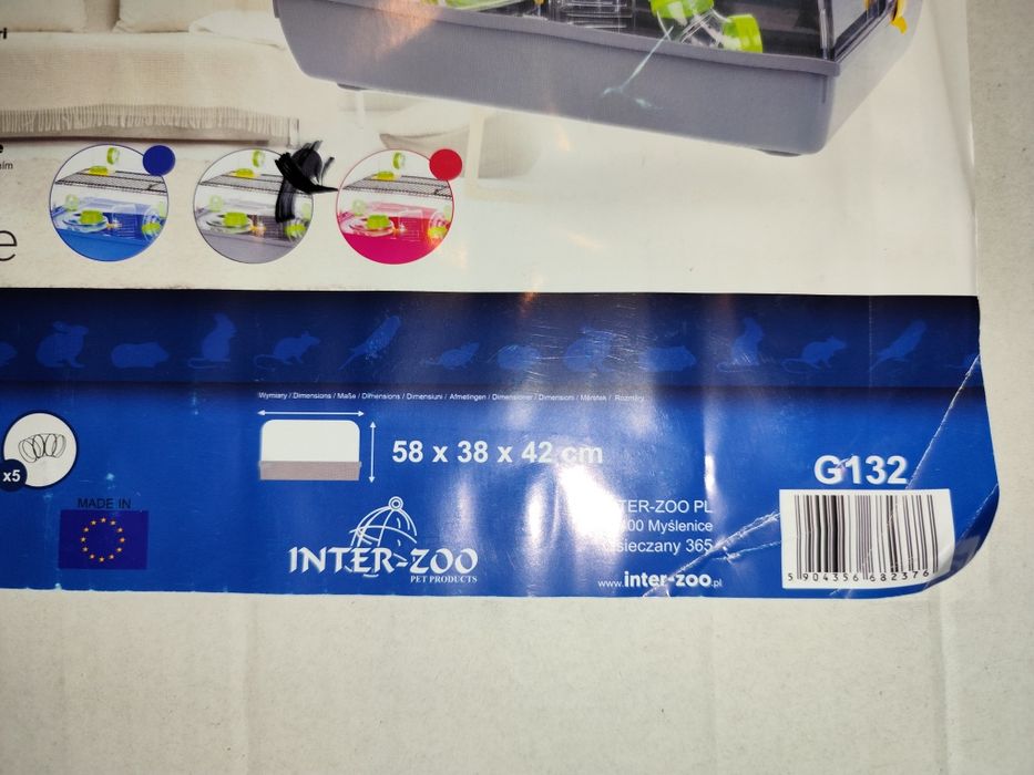 Klatka dla gryzoni, chomika, myszy NOWA