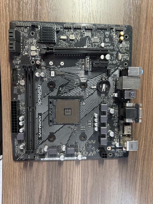Материнская плата ASRock A520M-HVS s-AM4 A520 (заломлены пины)