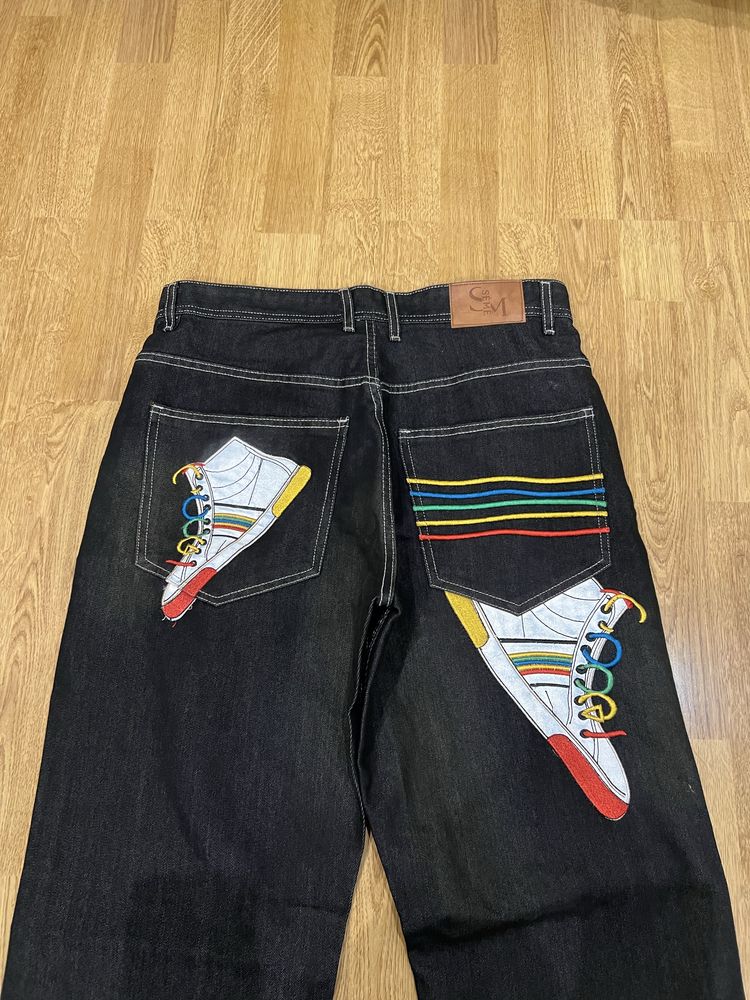 Jeansy vintage y2k w stylu Coogi
