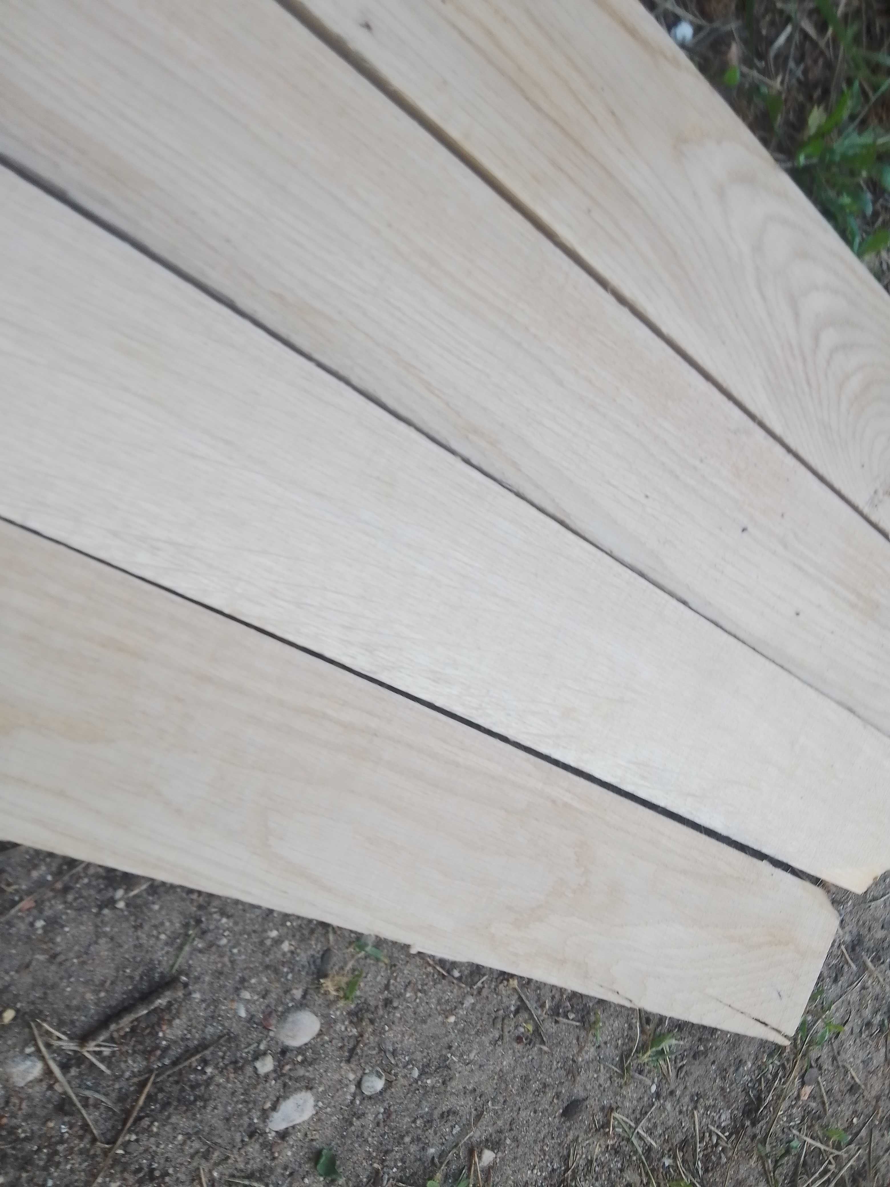 Dębowa deska heblowana, lamela drewniana  130 cm x 6,5 cm, wysyłka