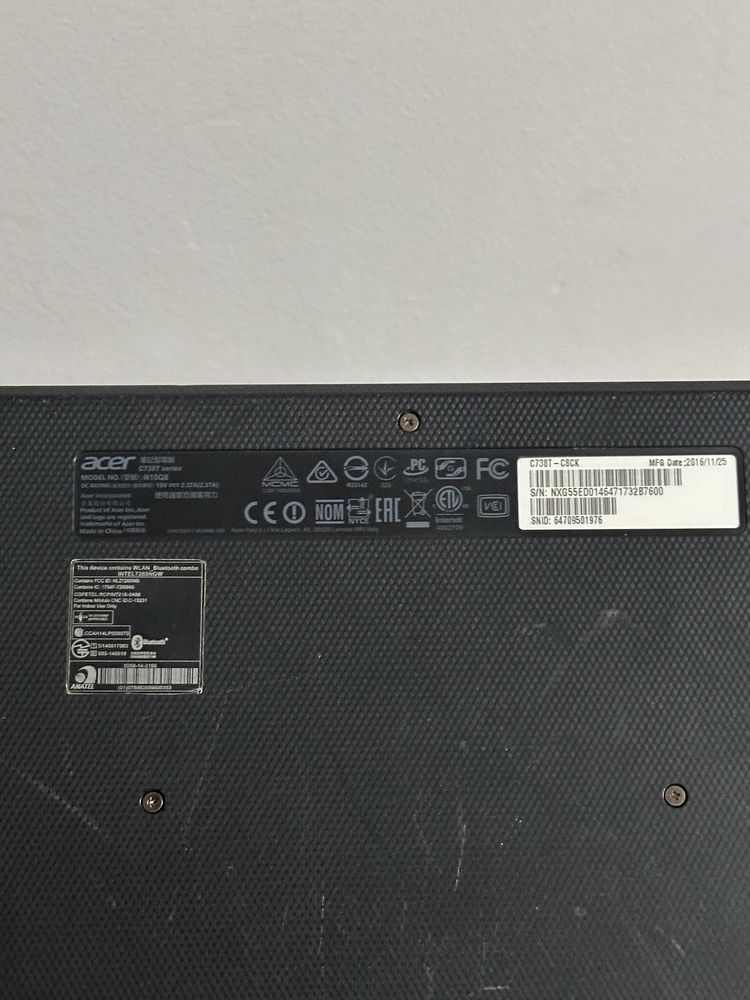 Ноутбук-трансформер Acer Chromebook сенсорный 4/32