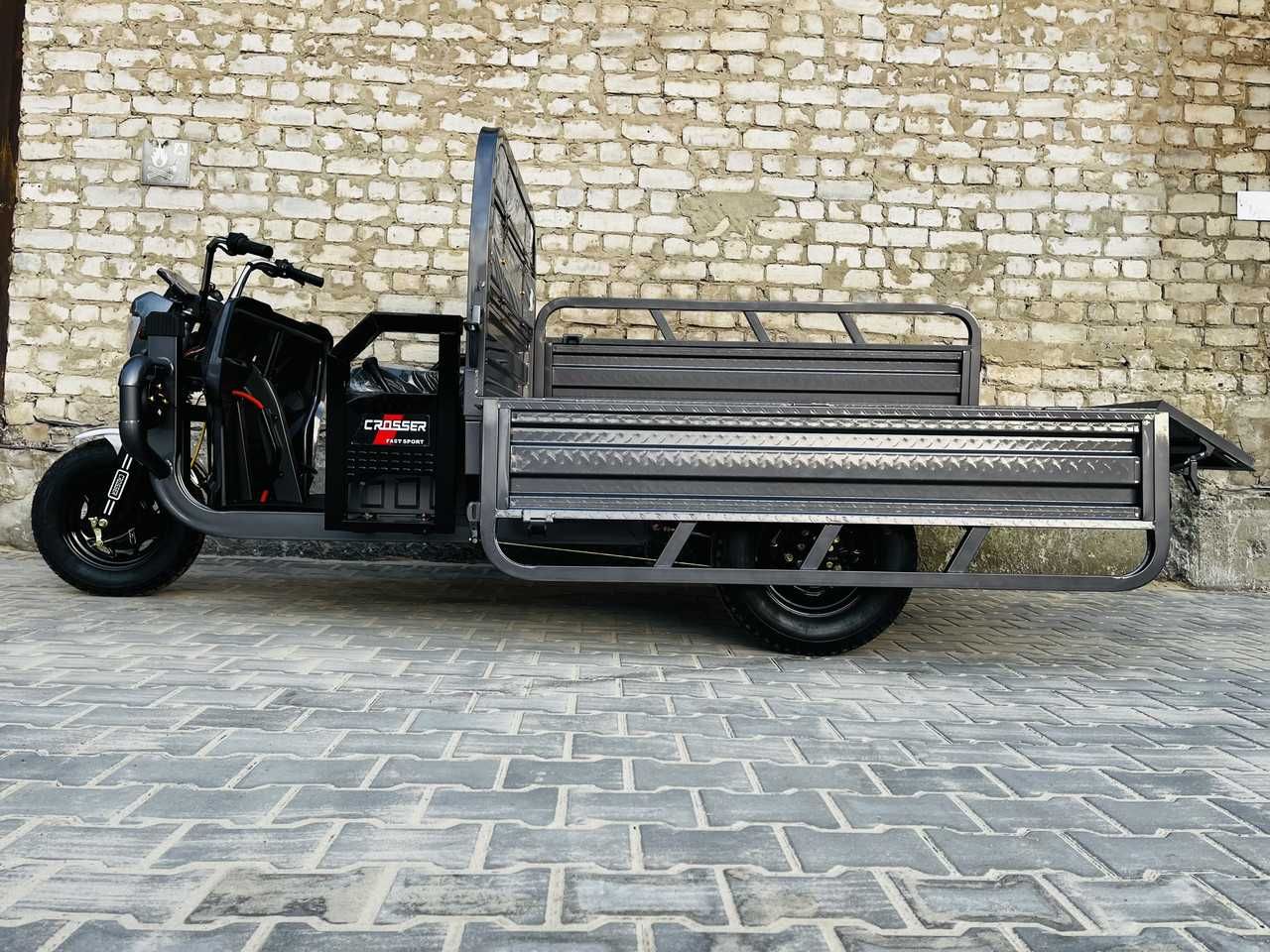 Вантажний грузовой електро скутер Crosser Cargo 16 MAX трьохколісний